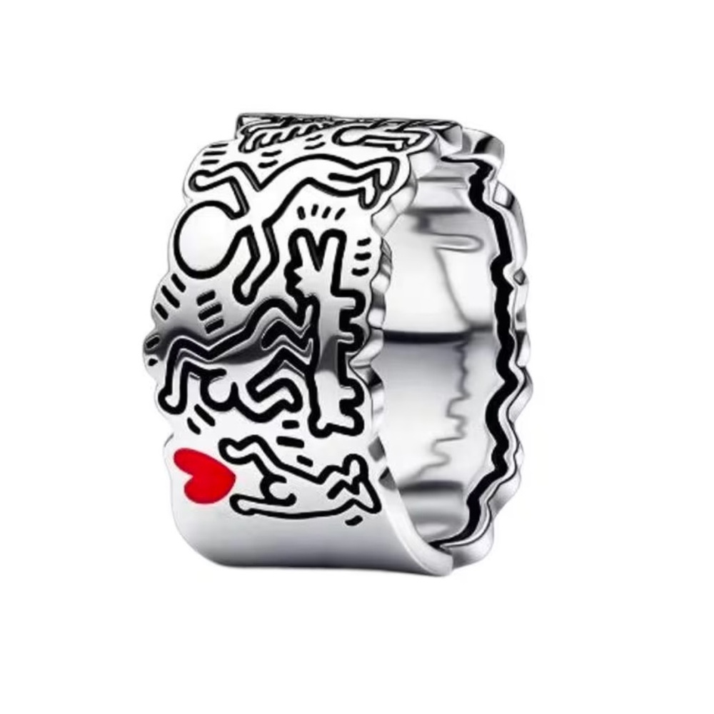Silver Ring ( keith haringXpandora ring)